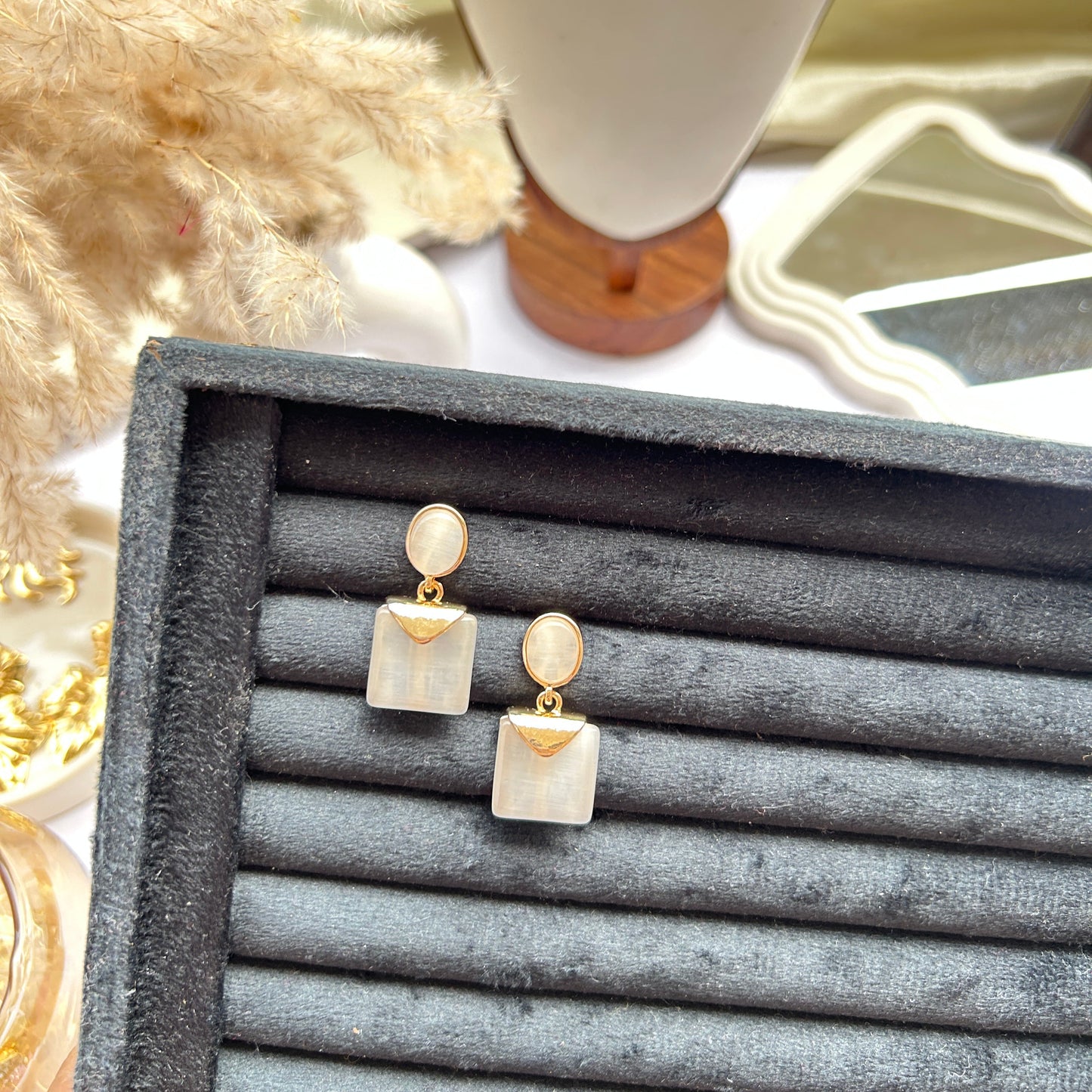 Geo Drop Earrings