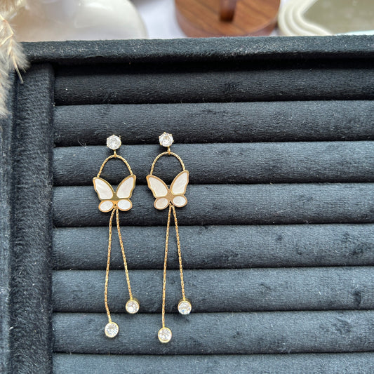Butterfly Tassel Earrings