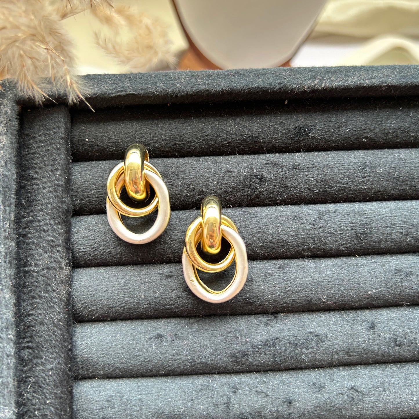 Interlock Hoop Studs