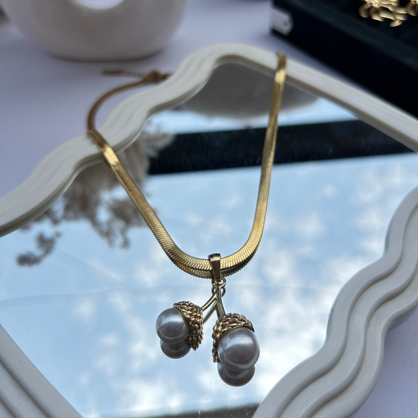 Pearl Cherry Necklace