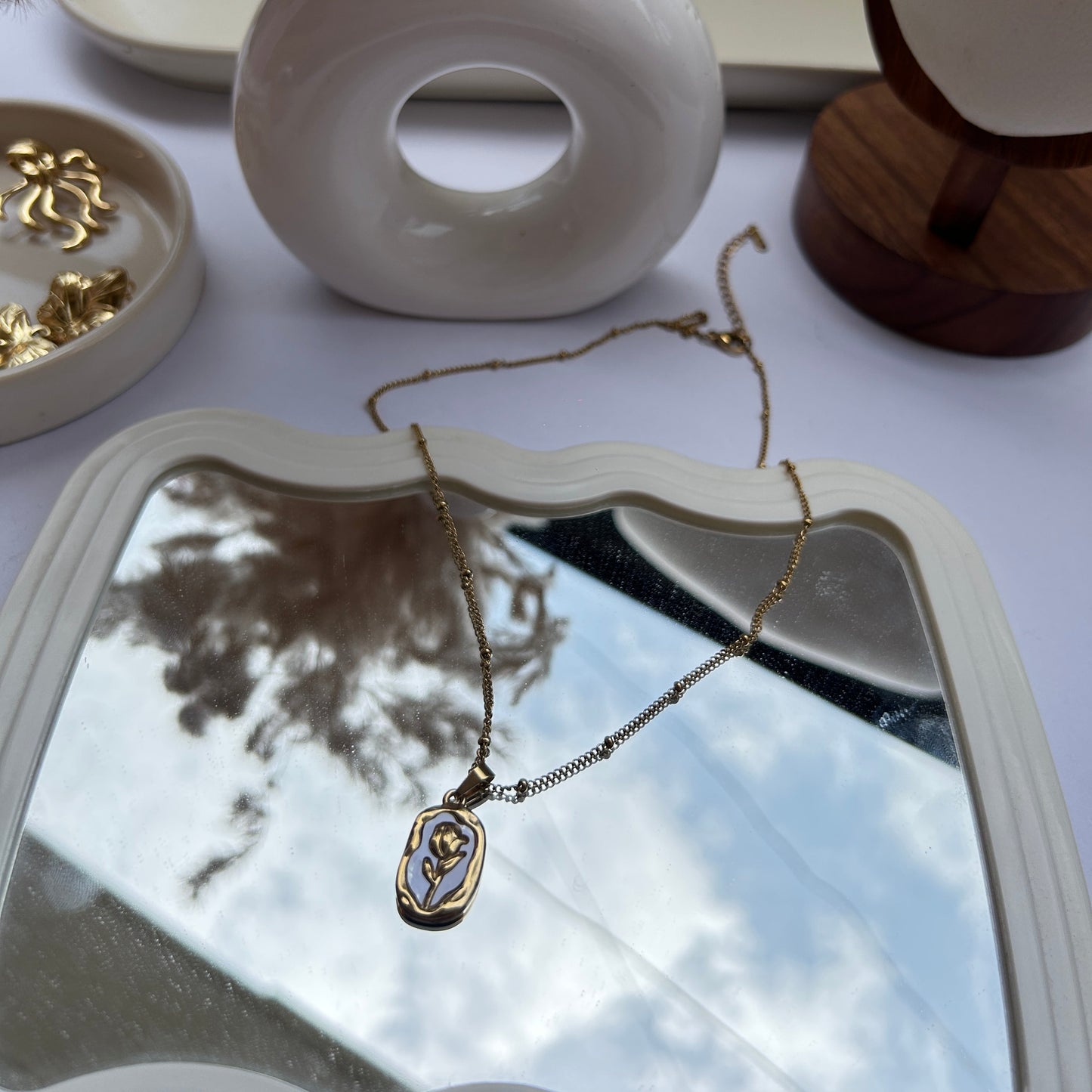 Rose Medallion Necklace
