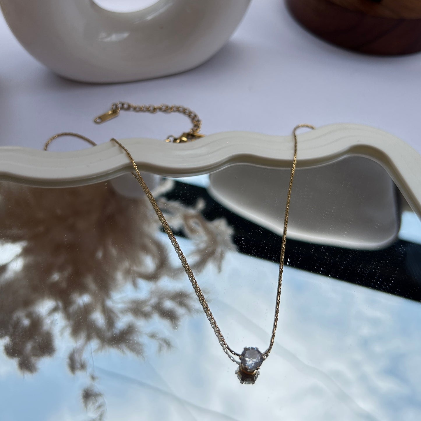 Solitaire Crystal Necklace