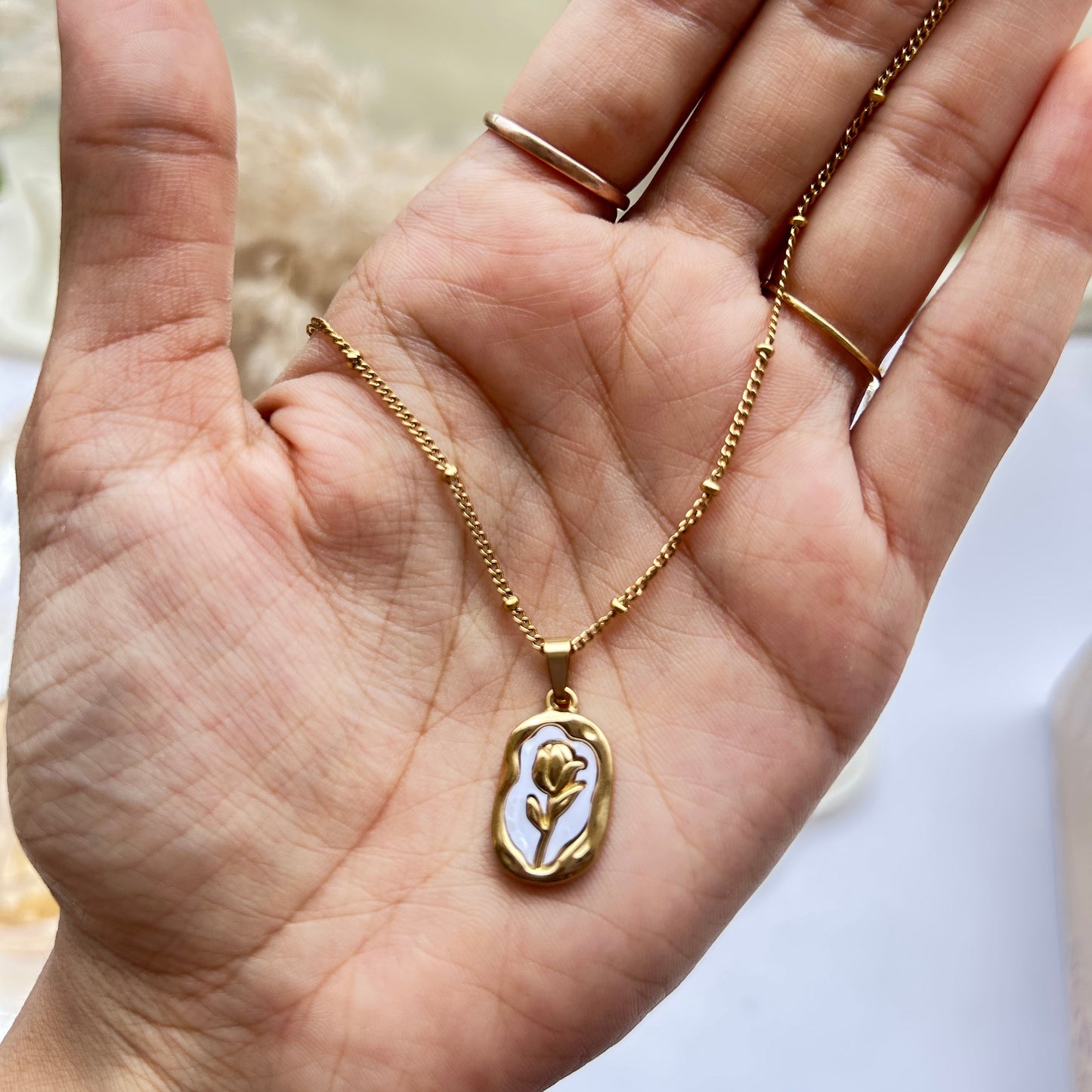 Rose Medallion Necklace