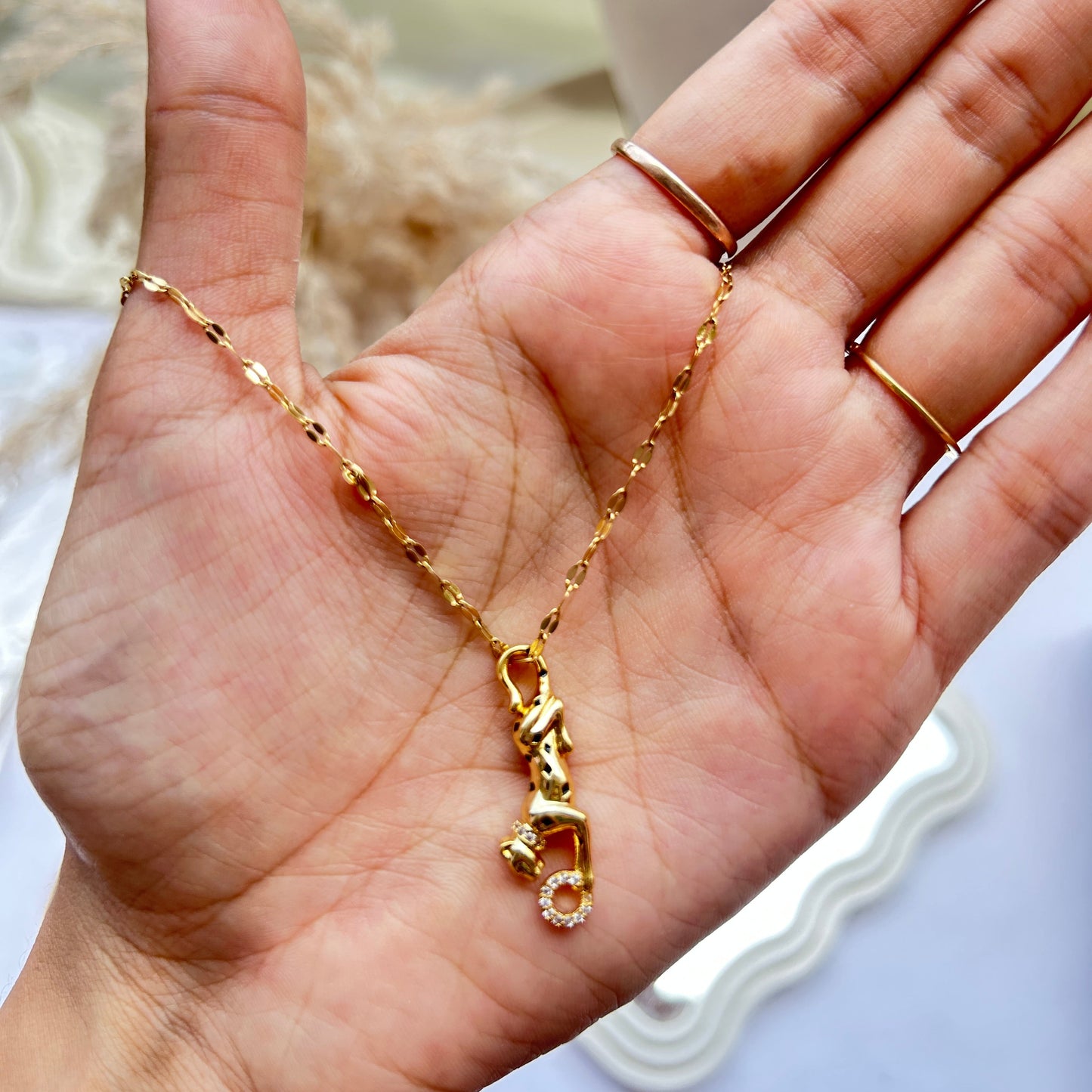 Panther Charm Necklace