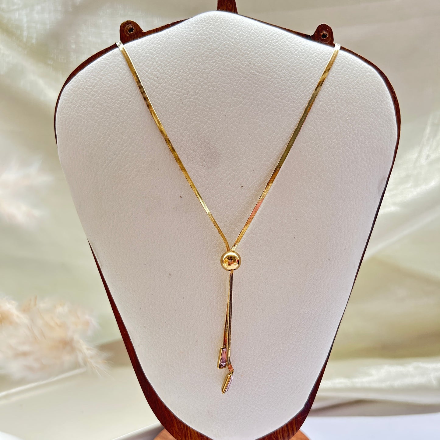 Lariat Snake Chain Necklace