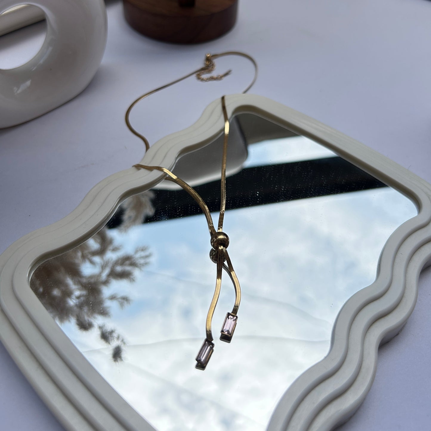 Lariat Snake Chain Necklace