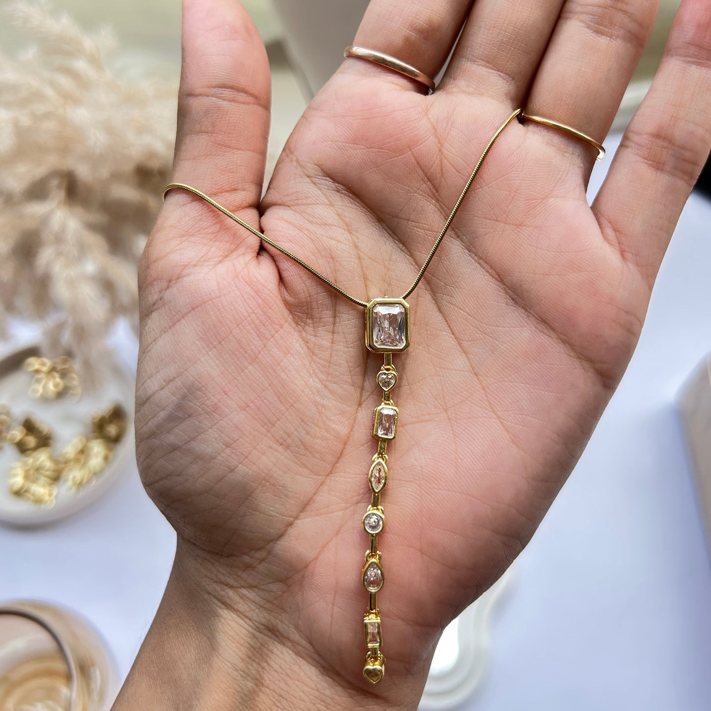 Crystal Cascade Necklace