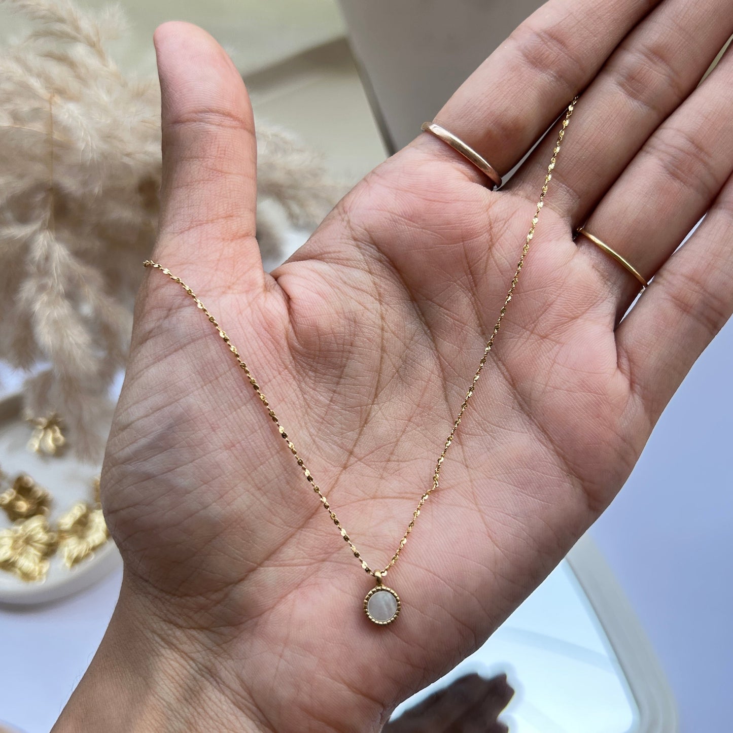 Round Cabochon Necklace