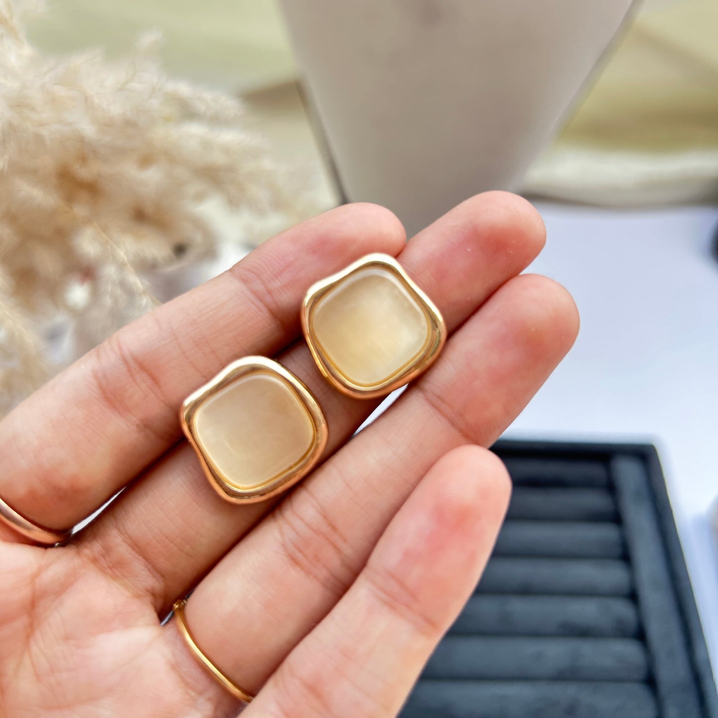 Organic Square Studs