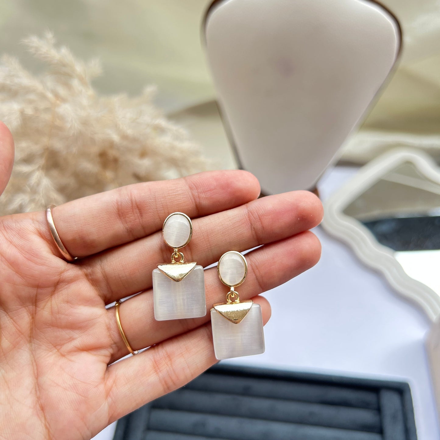 Geo Drop Earrings