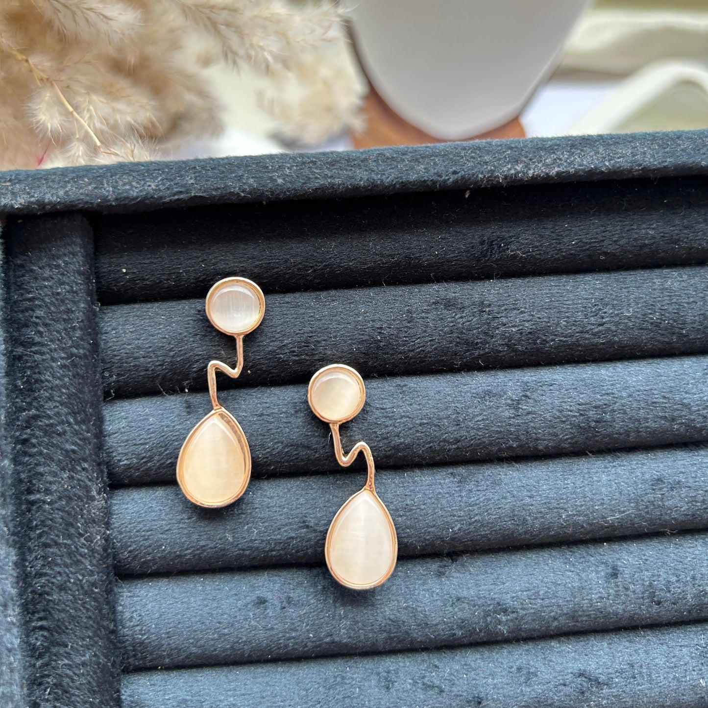 Wave Teardrop Earrings