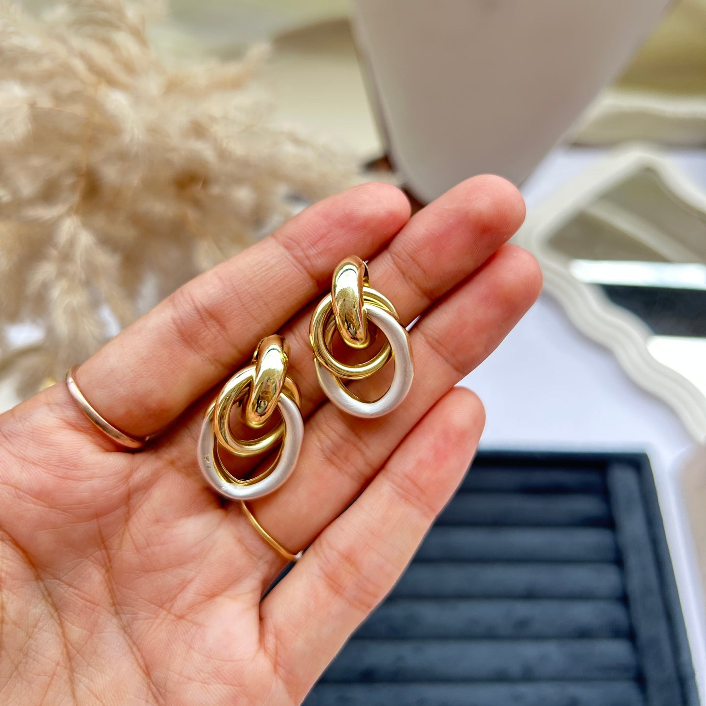Interlock Hoop Studs