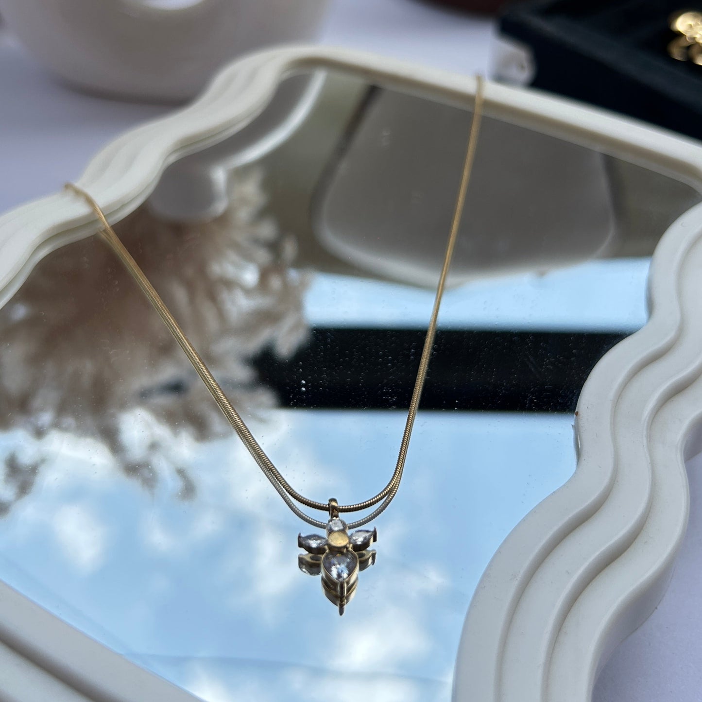Crystal Flower Necklace