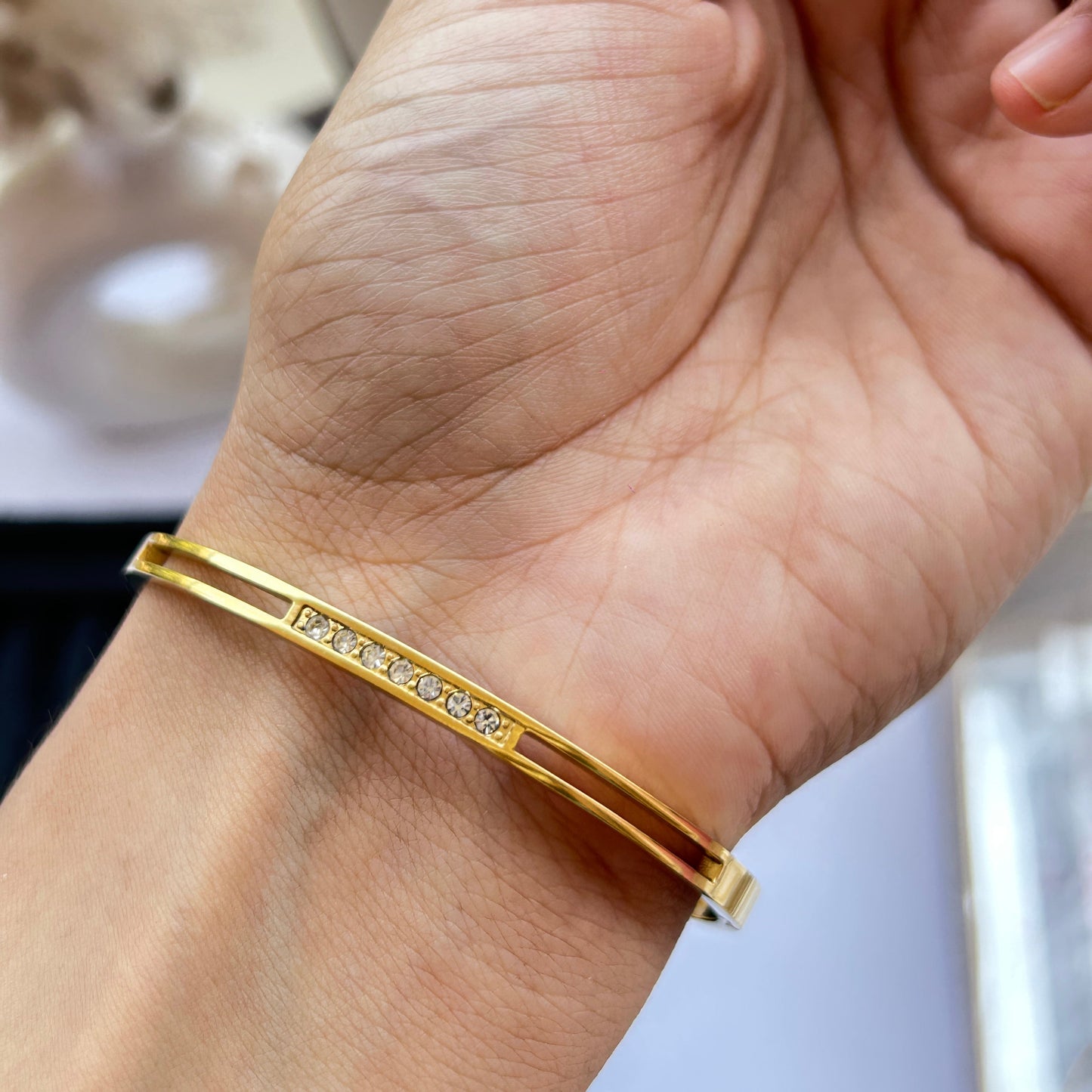 Crystal Bar Bangle