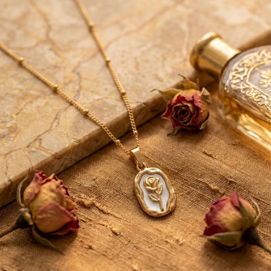 Rose Medallion Necklace