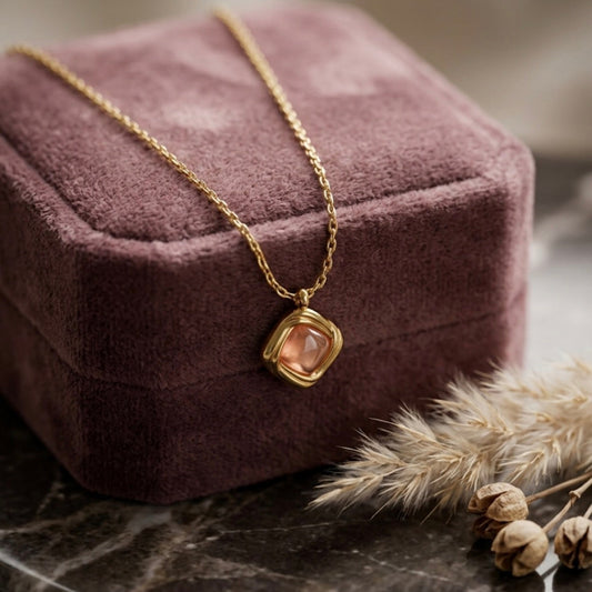 Amber Stone Necklace