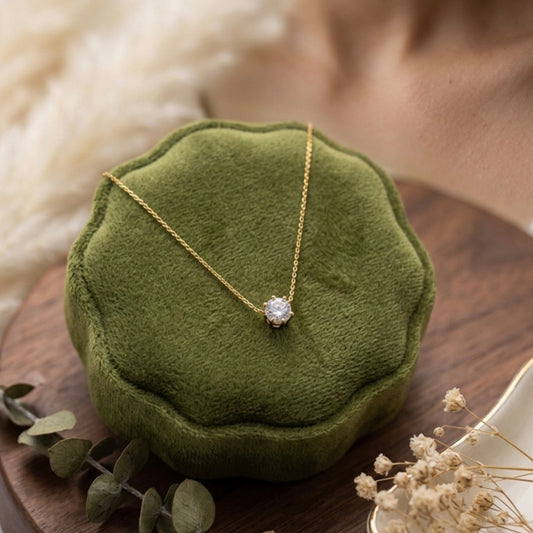 Solitaire Crystal Necklace
