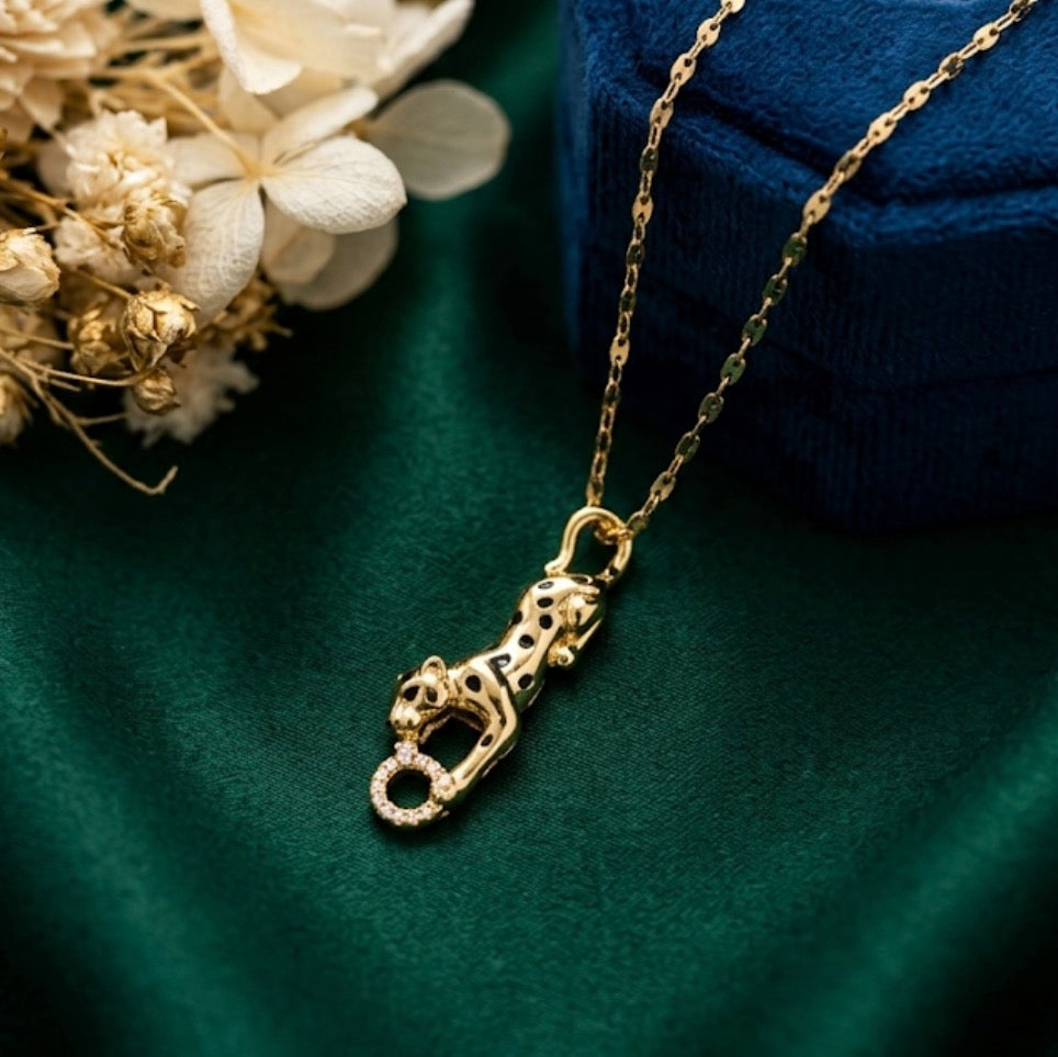 Panther Charm Necklace