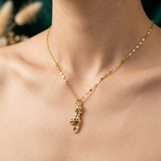 Panther Charm Necklace