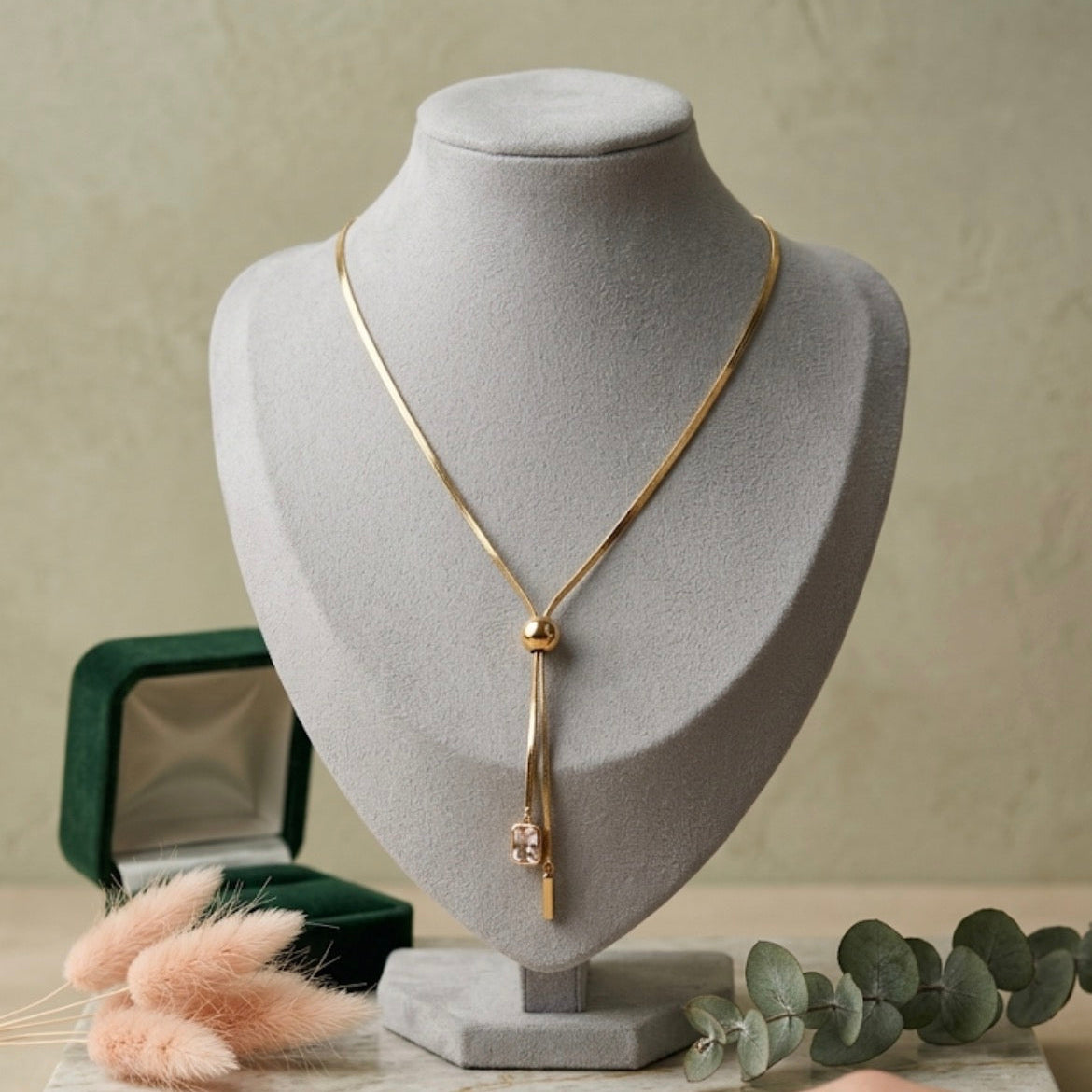 Lariat Snake Chain Necklace