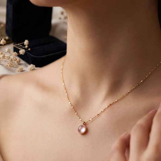 Round Cabochon Necklace