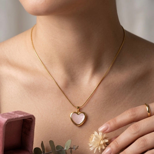 Blush Heart Necklace