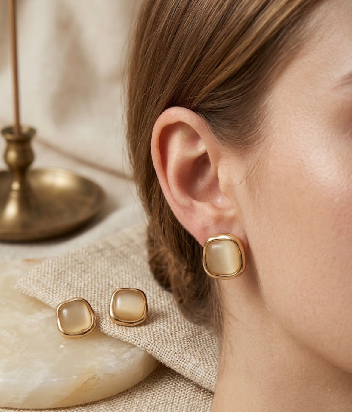 Organic Square Studs