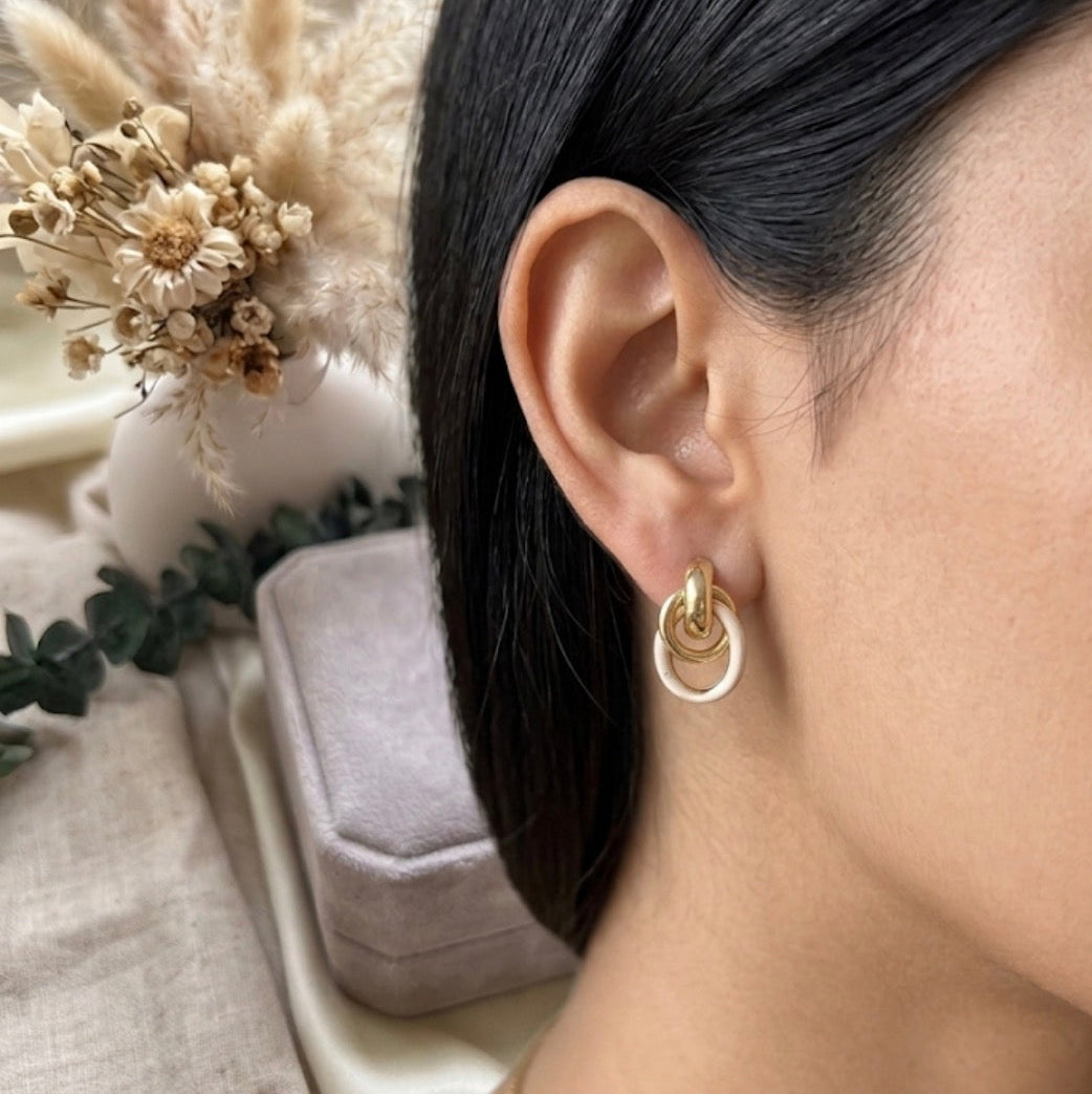 Interlock Hoop Studs