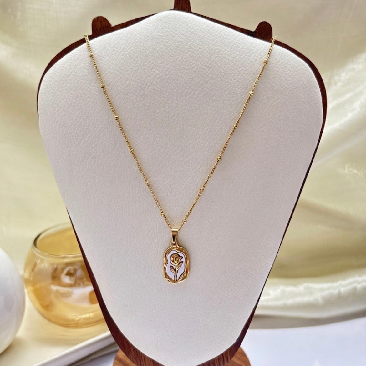 Rose Medallion Necklace
