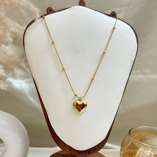 Puffy Heart Necklace